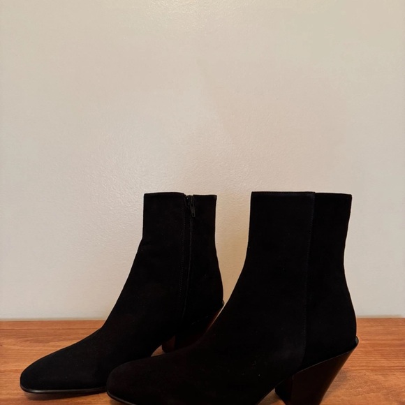 Roberto Festa Shoes - Roberto Festa Black Suede Ankle Booties with Block Heel